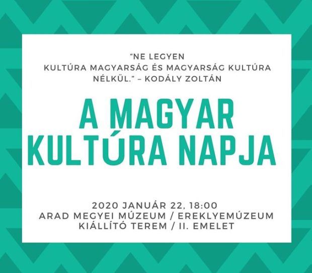 A Magyar Kultúra Napját ünneplik a múzeumban (Arad)