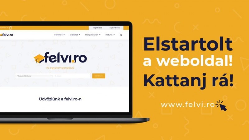 Minden egyetem egy kattintásnyira a felvi.ro weboldalon