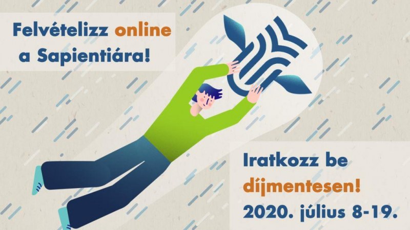 Beiratkozási díj nélküli online felvételi a Sapientián