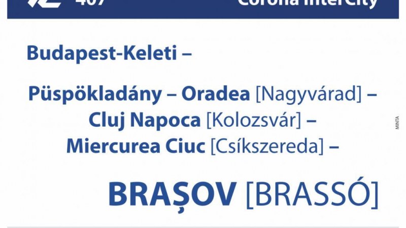 Már másfél millió utas találkozhatott határon túli magyar helységnevekkel a MÁV tájékoztató eszközein