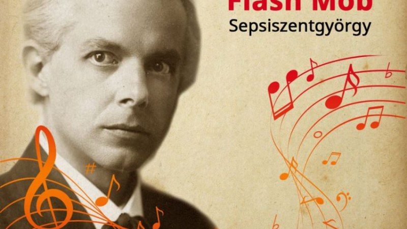 In memoriam Bartók Béla – flashmob (Sepsiszentgyörgy)