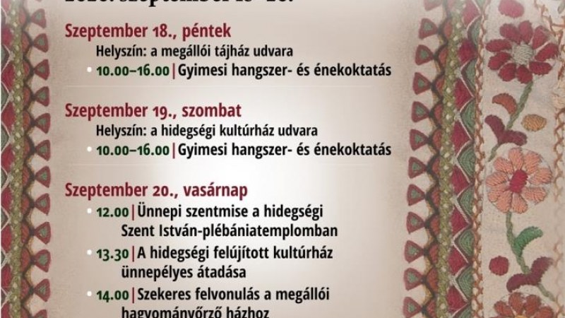 A Tatros forrásánál – Csángó Fesztivál Gyimesközéplok – Szeptember 18–20.